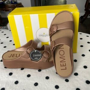 Lemon Jelly slip on sandal